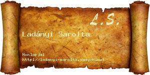Ladányi Sarolta névjegykártya